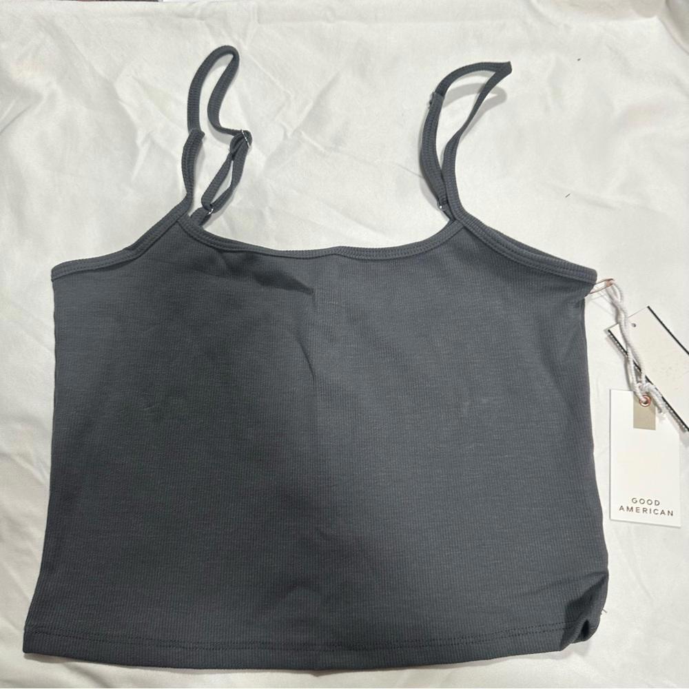 Good American '90s Rib Crop Camisole